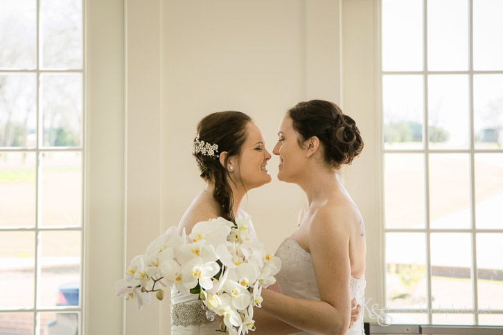 same sex wedding first look